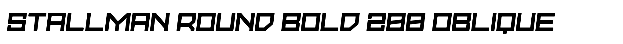 Stallman Round Bold 200 Oblique image